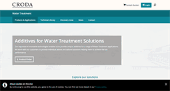 Desktop Screenshot of crodawatertreatment.com