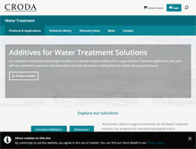 Tablet Screenshot of crodawatertreatment.com